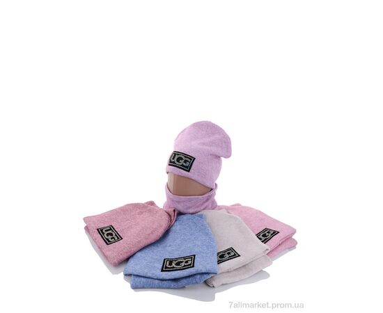 Жіноча шапка Зима KA302 комплект mix фліс (5 шт. р.сітка50-52) "Red Hat" недорого оптом від прямого постачальника, зображення 2