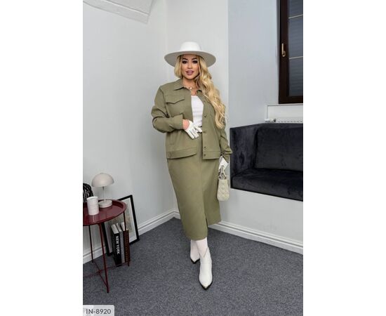 Костюм жіночий джинсовий великі розміри р.48-50;52-54;56-58;60-62 (4кол.) "ANGEL" купити недорого від прямого постачальника, зображення 7