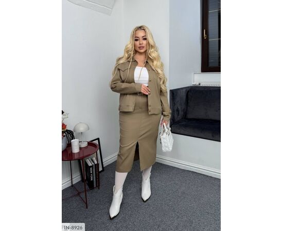 Костюм жіночий джинсовий великі розміри р.48-50;52-54;56-58;60-62 (4кол.) "ANGEL" купити недорого від прямого постачальника, зображення 12