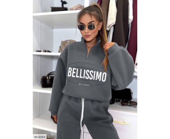 Костюм на флісі жіночий великого розміру р.46-48;50-52;54-56;58-60 (8кол.) "ANGEL" купити недорого від прямого постачальника, зображення 9