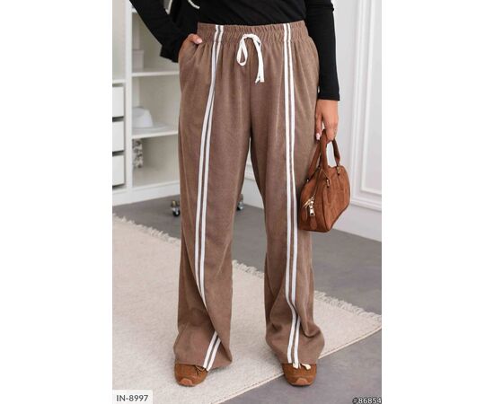 Жіночі брюки вельветові БАТАЛ р.50-52;54-56;58-60;62-64 (3кол.) "ANGEL" купити недорого від прямого постачальника, зображення 2