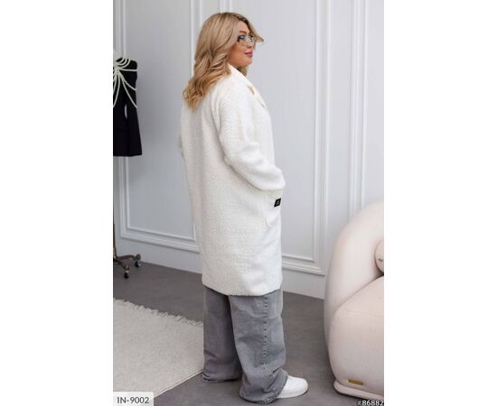 Пальто барашек без підкладу р.46-48;50-52;54-56;58-60;62-64 (5кол.) "ANGEL" купити недорого від прямого постачальника, зображення 2