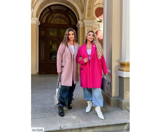 Пальто барашек без підкладу р.46-48;50-52;54-56;58-60;62-64 (5кол.) "ANGEL" купити недорого від прямого постачальника, зображення 26