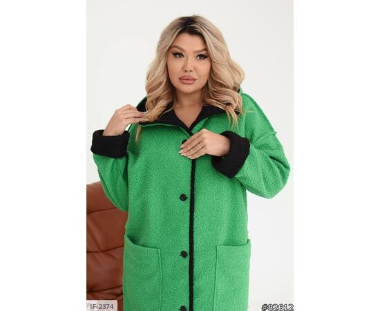 Куртка барашек без підкладу р.50-52;54-56;58-60 (6кол.) "ANGEL" купити недорого від прямого постачальника, зображення 22