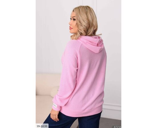 Однотонна толстовка з нашивками на манжеті р.46-48;50-52;54-56;58-60 "ANGEL" купити недорого від прямого постачальника, зображення 6