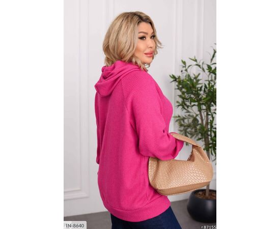 Однотонна толстовка з нашивками на манжеті р.46-48;50-52;54-56;58-60 "ANGEL" купити недорого від прямого постачальника, зображення 7