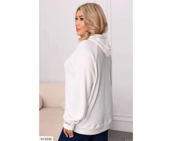 Однотонна толстовка з нашивками на манжеті р.46-48;50-52;54-56;58-60 "ANGEL" купити недорого від прямого постачальника, зображення 13