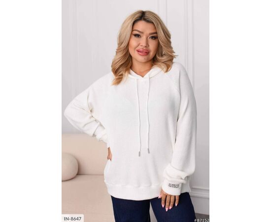 Однотонна толстовка з нашивками на манжеті р.46-48;50-52;54-56;58-60 "ANGEL" купити недорого від прямого постачальника, зображення 14