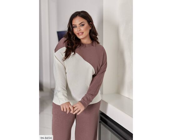 Жіночий прогулянковий костюм зі штанами великі розміри р.50-52;54-56;58-60 (6кол.) "ANGEL" купити недорого від прямого постачальника, зображення 8