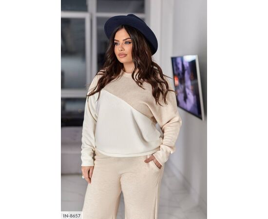 Жіночий прогулянковий костюм зі штанами великі розміри р.50-52;54-56;58-60 (6кол.) "ANGEL" купити недорого від прямого постачальника, зображення 11