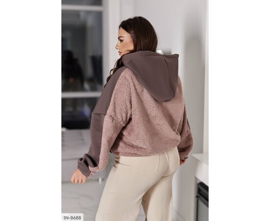 Толстовка жіноча великого розміру р.50-52;54-56;58-60 (5кол.) "ANGEL" купити недорого від прямого постачальника, зображення 8