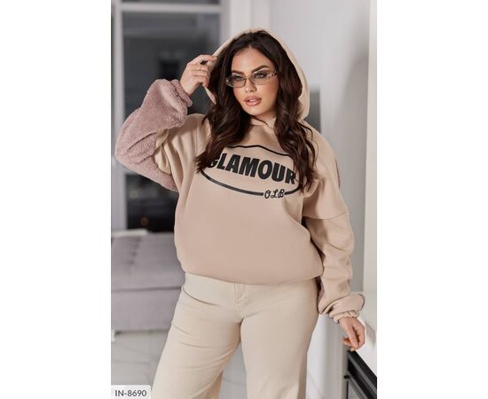 Толстовка жіноча великого розміру р.50-52;54-56;58-60 (5кол.) "ANGEL" купити недорого від прямого постачальника, зображення 10