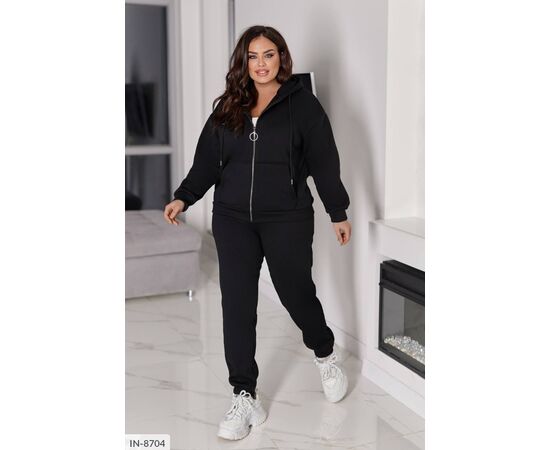 Костюм на флісі жіночий великого розміру р.50-52;54-56;58-60 (4кол.) "ANGEL" купити недорого від прямого постачальника, зображення 9