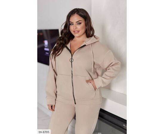 Костюм на флісі жіночий великого розміру р.50-52;54-56;58-60 (4кол.) "ANGEL" купити недорого від прямого постачальника, зображення 10