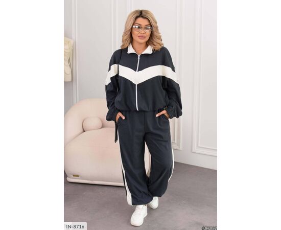 Спортивка по низу регулюється затяжками, що дає змогу носити її в різних варіантах р.50-52;54-56;58-60 (5кол.) "ANGEL" купити недорого від прямого постачальника, зображення 22