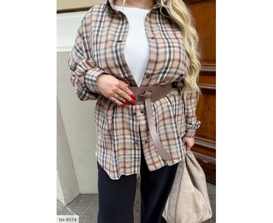 Жіноча байкова сорочка великого розміру р.50-52;54-56;58-60 "ANGEL" купити недорого від прямого постачальника, зображення 17