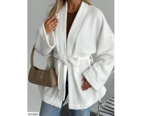 Фотография Женский ангоровый кардиган БАТАЛ р.42-52 (5цв) "ANNABELLE" купить недорого от прямого поставщика, изображение 8