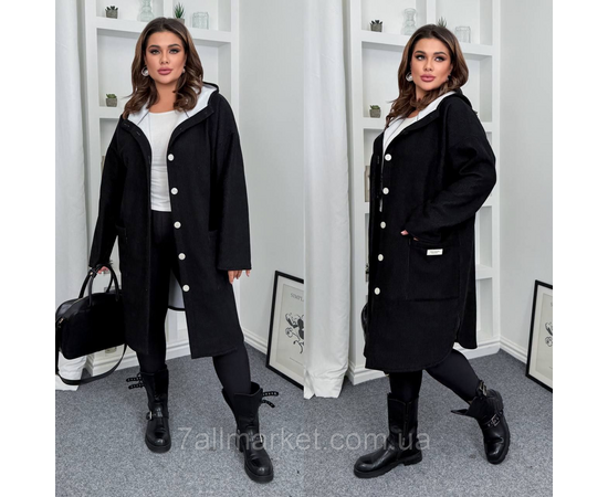 Кардиган-пальто жіночий вельчає на хутрі 46-60 "LADA" недорого від прямого постачальника, зображення 2
