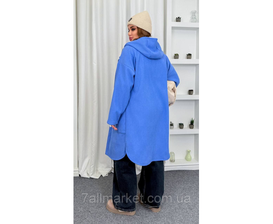 Кардиган-пальто жіночий вельчає на хутрі 46-60 "LADA" недорого від прямого постачальника, зображення 4