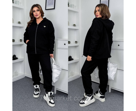 Костюм жіночий спортивний баранчик на флісі (46-60) "LADA" недорого від прямого постачальника, зображення 2