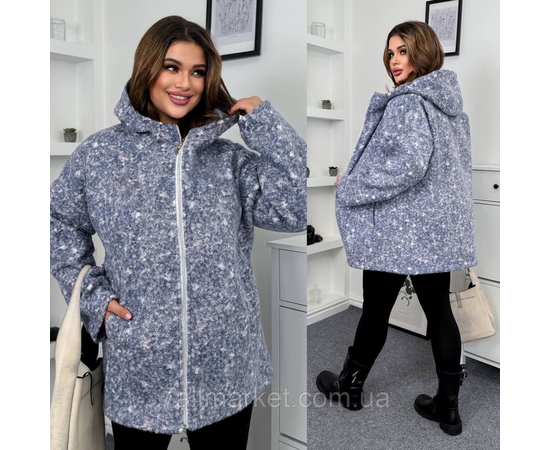 Кардиган-пальто жіночий баранчик на хутрі 46-60 "LADA" недороги від прямого постачальника, зображення 3