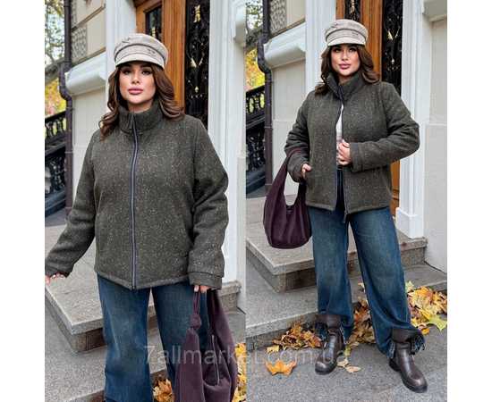 Куртка жіноча кашемірова на синтепоні р-ри 46-60 "LADA" купити недорого від прямого постачальника, зображення 2