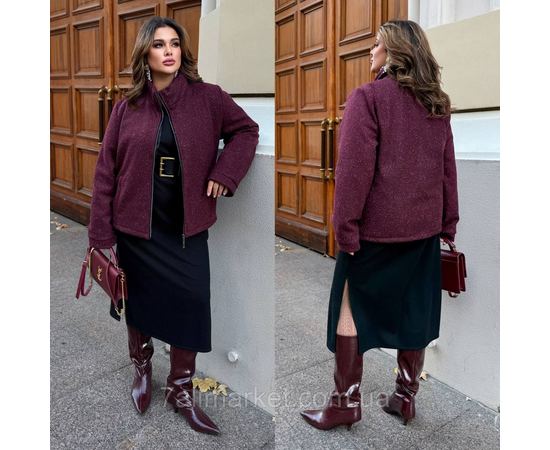 Куртка жіноча кашемірова на синтепоні р-ри 46-60 "LADA" купити недорого від прямого постачальника, зображення 3