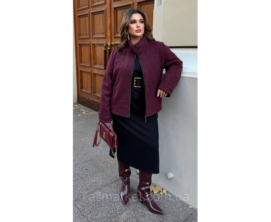 Куртка жіноча кашемірова на синтепоні р-ри 46-60 "LADA" купити недорого від прямого постачальника, зображення 4