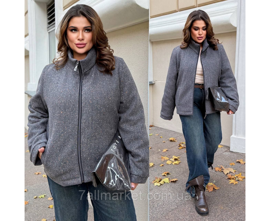 Куртка жіноча кашемірова на синтепоні р-ри 46-60 "LADA" купити недорого від прямого постачальника, зображення 3