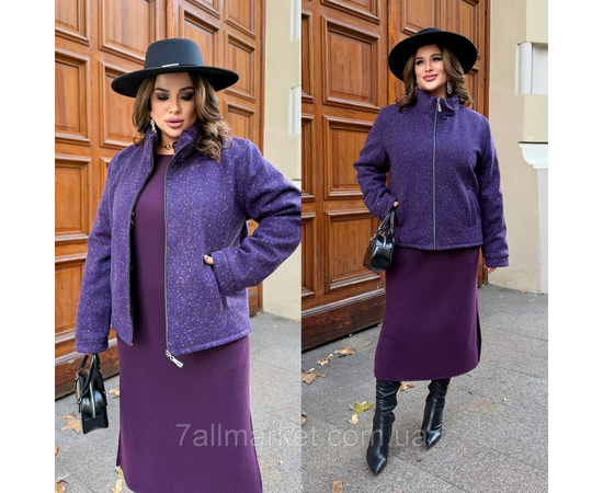 Куртка жіноча кашемірова на синтепоні р-ри 46-60 "LADA" купити недорого від прямого постачальника, зображення 2