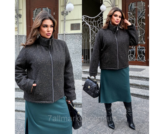 Куртка жіноча кашемірова на синтепоні р-ри 46-60 "LADA" купити недорого від прямого постачальника, зображення 2