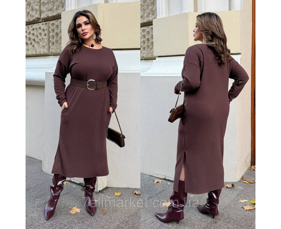 Плаття жіноче ангора рубчик р-ри 46-60 "LADA" купити недорого від прямого постачальника, зображення 2