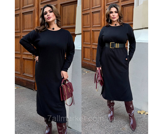 Плаття жіноче ангора рубчик р-ри 46-60 "LADA" купити недорого від прямого постачальника, зображення 2