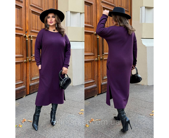 Плаття жіноче ангора рубчик р-ри 46-60 "LADA" купити недорого від прямого постачальника, зображення 3