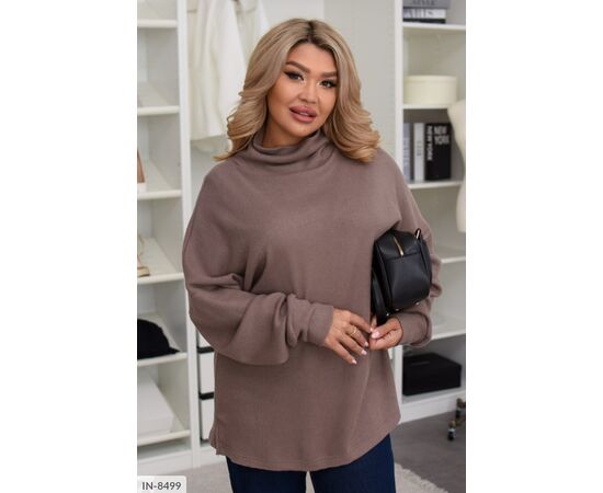 Фотография Мягкий и уютный свитер с высоким горлом станет вашим любимым выбором для прохладного времени года р.48-50;52-54;56-58;60-62 (4цв) "BELUZA" купить недорого от прямого поставщика, изображение 6