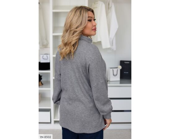 Фотография Мягкий и уютный свитер с высоким горлом станет вашим любимым выбором для прохладного времени года р.48-50;52-54;56-58;60-62 (4цв) "BELUZA" купить недорого от прямого поставщика, изображение 3