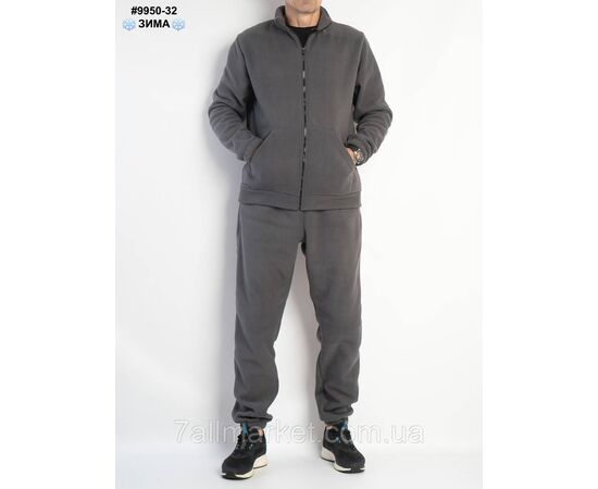 Фотография Спортивный костюм мужской на манжете плотный флис норма 48,50,52,54 (3цв) "NOWEMBER", изображение 3