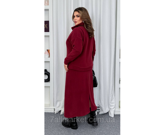 Фотография Костюм 2-ка женский  стильный флисовый размеры: 46-60 "LADA" недорого от прямого поставщика, изображение 3