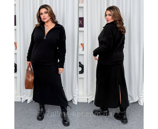 Фотография Костюм 2-ка женский  стильный флисовый размеры: 46-60 "LADA" недорого от прямого поставщика, изображение 2