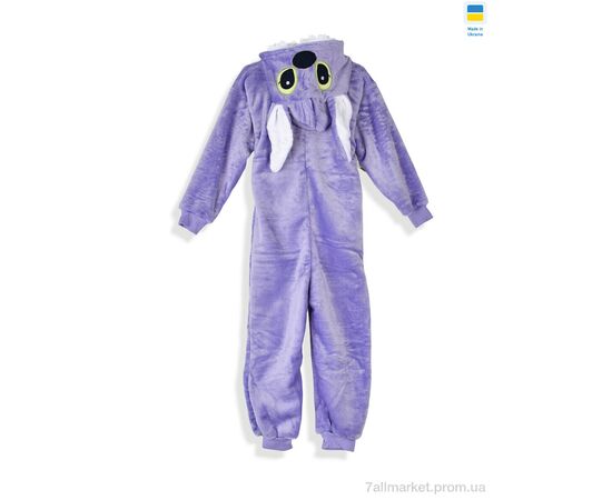 Фотография Комбинезон детский Зима 209262 кігурумі фіолетовий (4 шт. р.сетка 104-128) "Kir15" недорого оптом от прямого поставщика, изображение 2