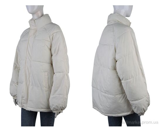 Куртка жіноча Весна/осінь B521 (12039) milky (5 шт. р.сіткаS-2XL) "Obuvok" недорого оптом від прямого постачальника, зображення 3