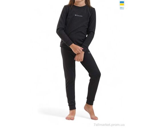 Термобілизна дитяча Зима Дитяча термо білизна Clmb чорний (5 шт. р.сітка128-152) "Sport style" недорого оптом від прямого постачальника, зображення 2