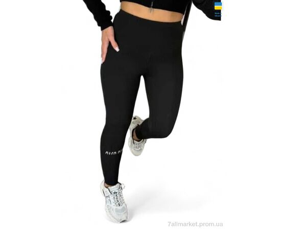 Лосінси жіночі Зима 2000-1 чорний M (4 шт. р.сіткаXL-4XL) "Sport style" недорого оптом від прямого постачальника, зображення 2