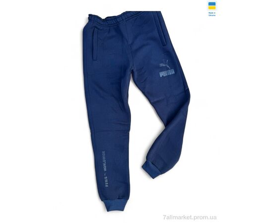 Спортивні штани чоловічі Зима K2 т.синій (5 шт. р.сітка46-54) "Sport style" недорого оптом від прямого постачальника, зображення 2