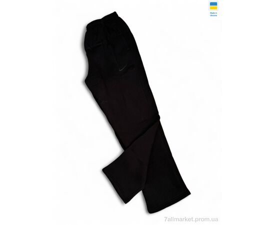 Спортивні штани чоловічі Зима 01-NK чорний (5 шт. р.сітка56-64) "Sport style" недорого оптом від прямого постачальника, зображення 2