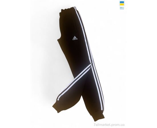 Спортивні штани чоловічі Зима 001-3 AD чорний (5 шт. р.сітка46-54) "Sport style" недорого оптом від прямого постачальника, зображення 2