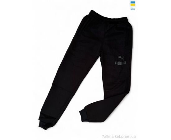 Спортивні штани чоловічі Зима K2 PM чорний (5 шт. р.сітка46-54) "Sport style" недорого оптом від прямого постачальника, зображення 2