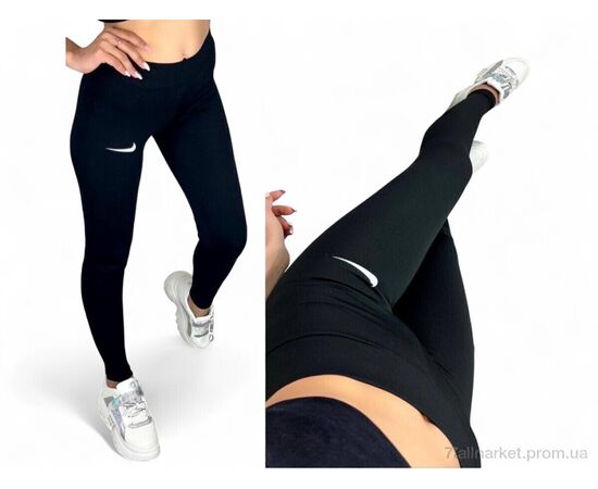 Лосінси жіночі Зима 7000-1-1 NK чорний (4 шт. р.сіткаXL-4XL) "Sport style" недорого оптом від прямого постачальника, зображення 2