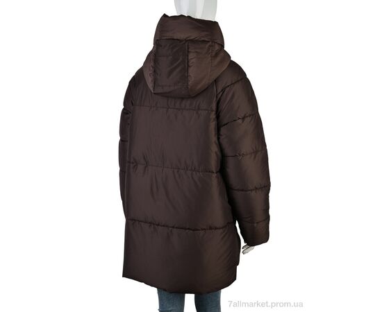 Куртка жіноча Зима 4268-7083 coffee (5 шт. р.сіткаL-4XL) "Мир" недорого оптом від прямого постачальника, зображення 2