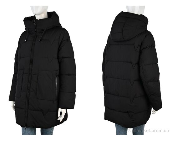 Куртка жіноча Зима 4268-7092 black (4 шт. р.сіткаL-4XL) "Мир" недорого оптом від прямого постачальника, зображення 3